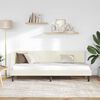 vidaXL Cadre de lit d'angle Cr&egrave;me 80 cm x 200 cm Velours