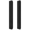 vidaXL T&ecirc;te de lit avec oreilles Noir 163x16x118/128 cm Velours