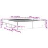 vidaXL Cadre de lit sans matelas ch&ecirc;ne marron 160x200 cm