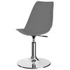 vidaXL Chaises &agrave; manger pivotantes lot de 2 gris clair similicuir