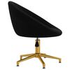 vidaXL Chaises &agrave; manger lot de 4 Noir Velours