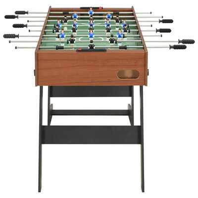 vidaXL Table de football pliante 121 x 61 x 80 cm Marron