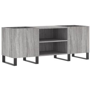 vidaXL Armoire &agrave; disques sonoma gris 121x38x48 cm bois d'ing&eacute;nierie
