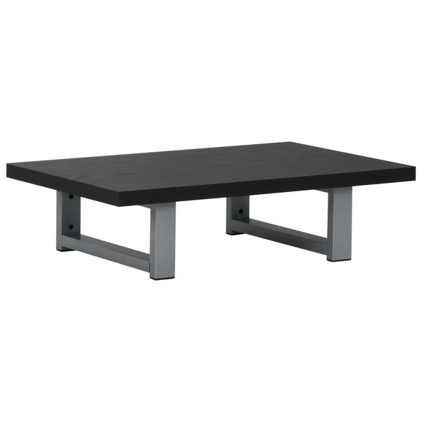 vidaXL Meuble de salle de bain en deux pièces Céramique Noir