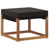 vidaXL Pouf d'Ext&eacute;rieur Bois d'acacia massif et tissu Textil&egrave;ne