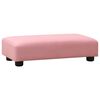 vidaXL Canap&eacute; pour enfants avec tabouret Rose Similicuir
