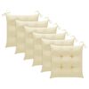 vidaXL Chaises de jardin lot de 6 avec coussins Bois d'acacia solide