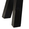vidaXL Banc noir et blanc 160x28x50 cm cuir de ch&egrave;vre v&eacute;ritable