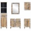 vidaXL Ensemble de meubles de salle de bain 5 pcs bois manguier massif