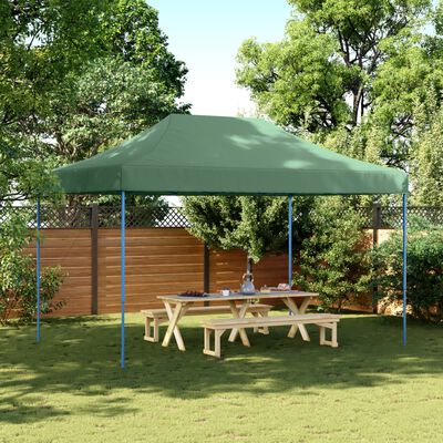 vidaXL Tente de réception pliable escamotable vert 440x292x315 cm