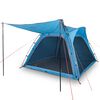 vidaXL Tente de camping 4 personnes bleu lib&eacute;ration rapide imperm&eacute;able