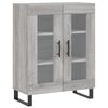 vidaXL Buffet haut Sonoma gris 69,5x34x180 cm Bois d'ing&eacute;nierie