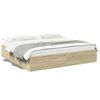 vidaXL Cadre de lit sans matelas ch&ecirc;ne sonoma 180x200 cm