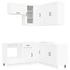 vidaXL Unit&eacute; de cuisine LUCCA 8 pc Blanc Bois d'ing&eacute;nierie