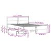 vidaXL Cadre de lit sans matelas blanc 120x200 cm bois de pin massif