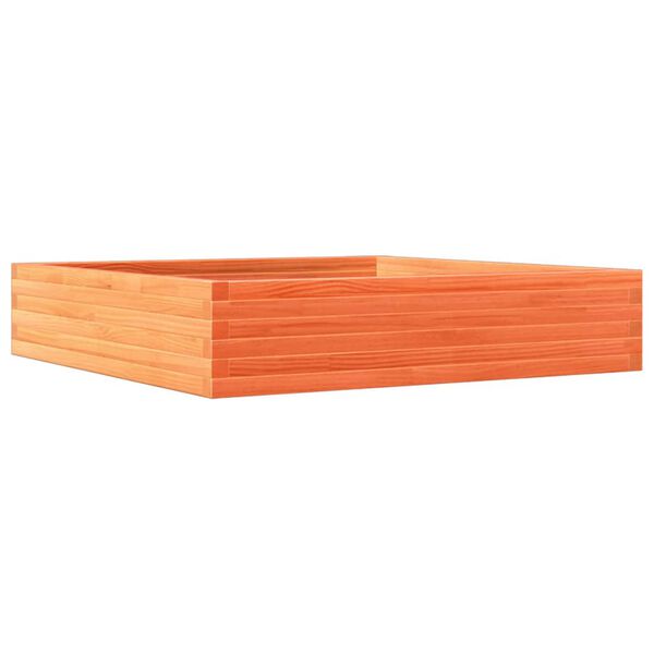 vidaXL Jardini&egrave;re cire marron 110x110x23 cm bois de pin massif