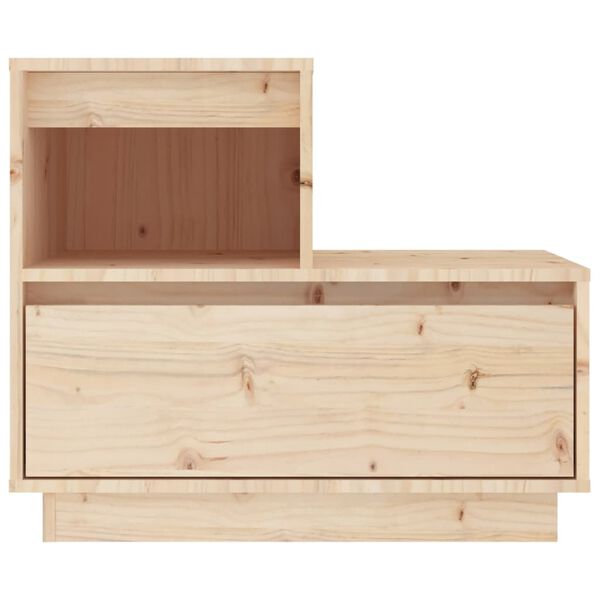 vidaXL Table de chevet 60x34x51 cm Bois de pin solide