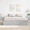 vidaXL Cadre de lit sans matelas gris b&eacute;ton 180x200 cm