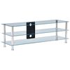 vidaXL Meuble TV transparent 120x40x40 cm verre tremp&eacute;