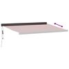 vidaXL Auvent r&eacute;tractable automatique bordeaux 400x300 cm