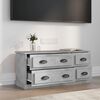 vidaXL Meuble TV gris b&eacute;ton 100x35,5x45 cm bois d'ing&eacute;nierie