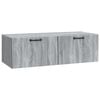 vidaXL Meuble TV mural Sonoma gris 98 x 41 x 30 cm Bois d'ing&eacute;nierie
