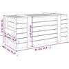 vidaXL Bo&icirc;te de rangement Noir 91x40,5x42 cm Bois massif de pin