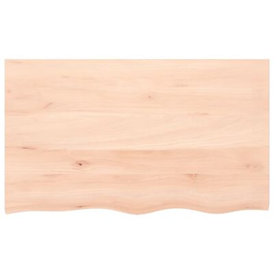 vidaXL Dessus de table 100x60x2 cm bois de chêne massif non traité