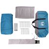 vidaXL Tente Cabane avec toit Bleu et gris 320 x 320 x 203 cm