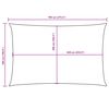 vidaXL Voile de parasol tissu oxford rectangulaire 5x7 m marron