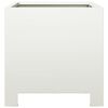 vidaXL Jardinières 2 pcs blanc 30x30x30 cm acier