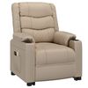 vidaXL Fauteuil de massage Cappuccino Similicuir