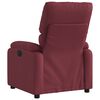 vidaXL Fauteuil inclinable &eacute;lectrique Rouge bordeaux Tissu