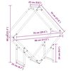vidaXL Portant de bois chauffage blanc 80x25x80 cm