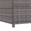 vidaXL Bo&icirc;te de rangement de jardin gris 120x50x60 cm r&eacute;sine tress&eacute;e