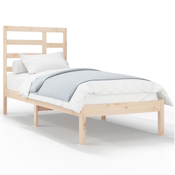 vidaXL Cadre de lit sans matelas bois massif 100x200 cm