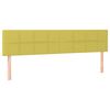 vidaXL Sommier &agrave; lattes de lit avec matelas Vert 160x200 cm Tissu