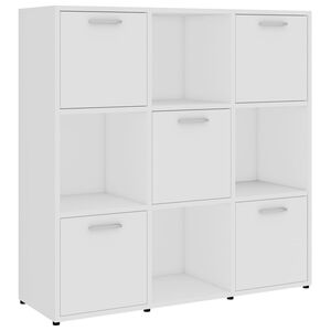 vidaXL Biblioth&egrave;que Blanc 90x30x90 cm Bois d&rsquo;ing&eacute;nierie