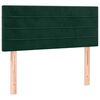 vidaXL T&ecirc;te de lit &agrave; LED Vert fonc&eacute; 100x5x78/88 cm Velours
