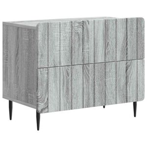 vidaXL Cabinet de chevet avec tiroir Sonoma gris 62 x 34,5 x 49,5 cm