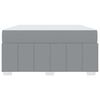 vidaXL Cadre de lit avec matelas Gris clair 160 x 200 cm tissu