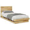 vidaXL Cadre de lit avec t&ecirc;te de lit sans matelas 75 x 190 cm