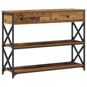 vidaXL Table Console Bois ancien 100 x 28 x 75 cm