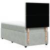 vidaXL Sommier &agrave; lattes de lit et matelas Gris clair 100x200cm Velours