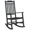 vidaXL Chaise &agrave; bascule Noir 84 x 65 x 114 cm R&eacute;sine