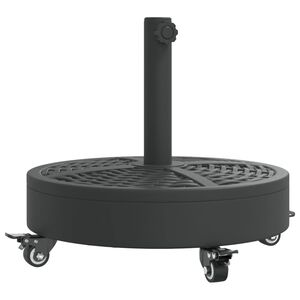 vidaXL Base de parasol avec roues pour m&acirc;ts &Oslash;38 / 48 mm 27 kg rond