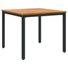 vidaXL Ensemble de salle &agrave; manger pour jardin 3 pcs Noir et Bois