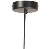 vidaXL Lampe suspendue industrielle 25 W Noir Rond 19 cm E27