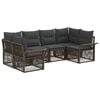 vidaXL Ensemble de canap&eacute; de jardin 6 pc 6-Nombre de places Gris