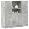 vidaXL Ensemble d'armoires de cuisine 3 pcs gris b&eacute;ton